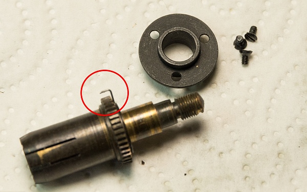 Spannmechanismus zusammenbauen