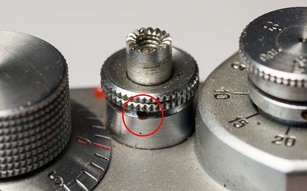 Rückspulentriegelung